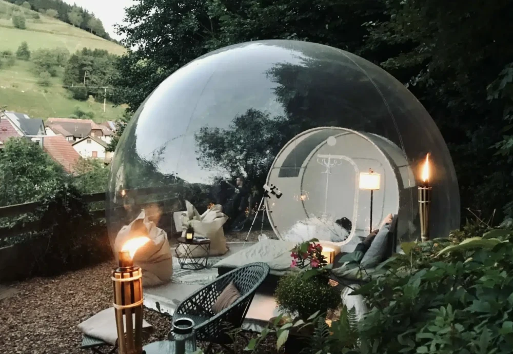 inflatable clear bubble camping tent